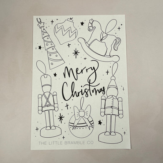 FREE A4 Christmas colouring sheet Digital Download!