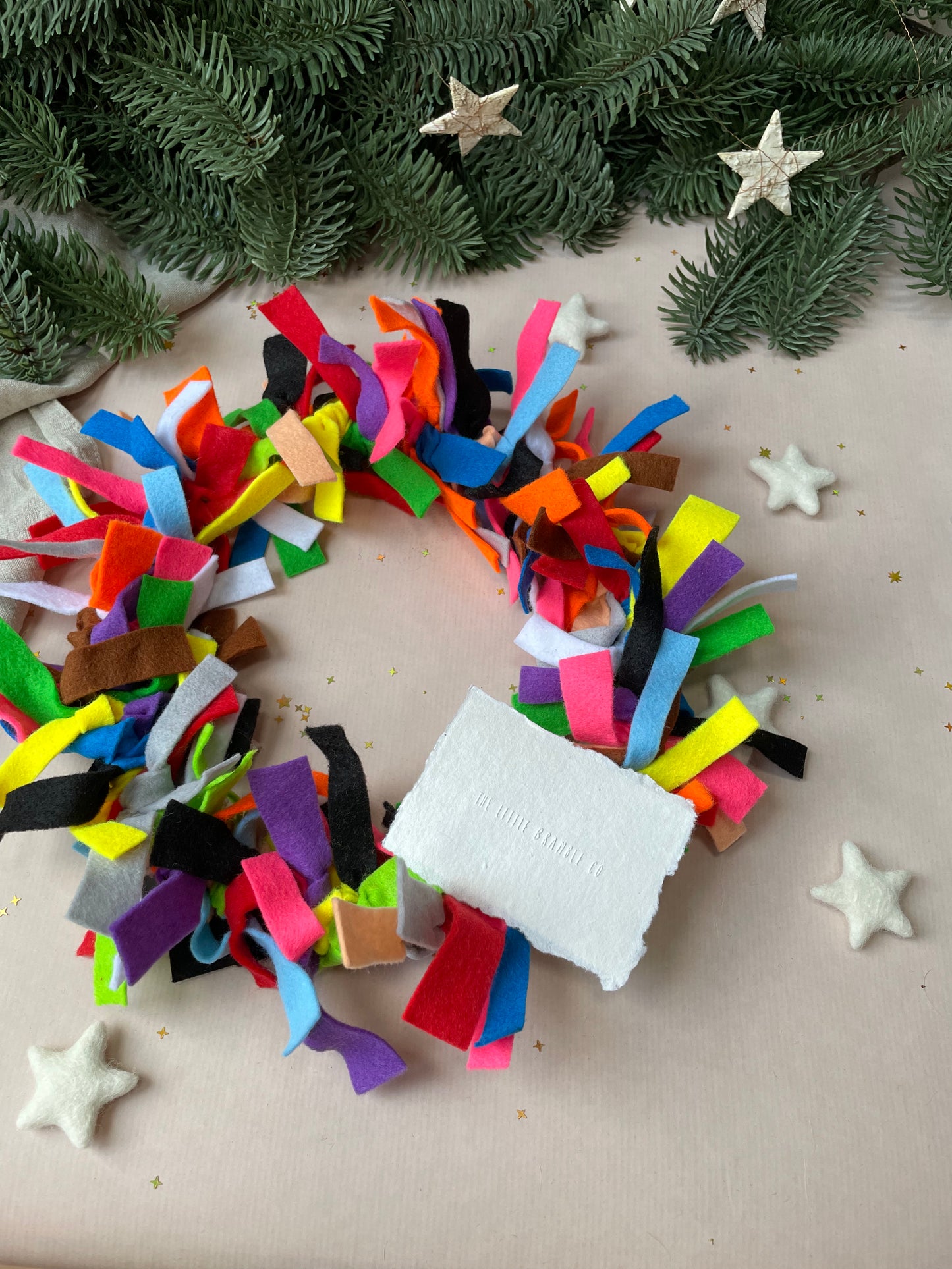 Colour Friday Limited Edition multicolour felt wreath kit 2023