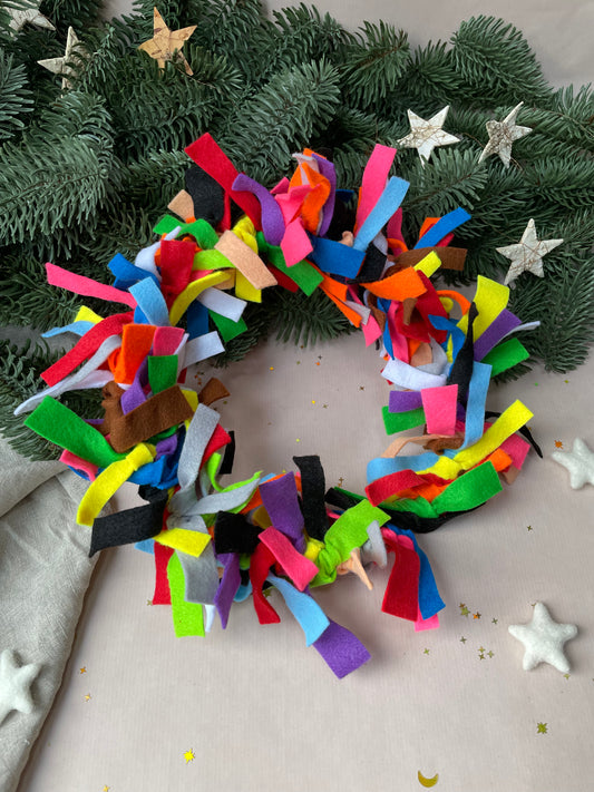 Colour Friday Limited Edition multicolour felt wreath kit 2023
