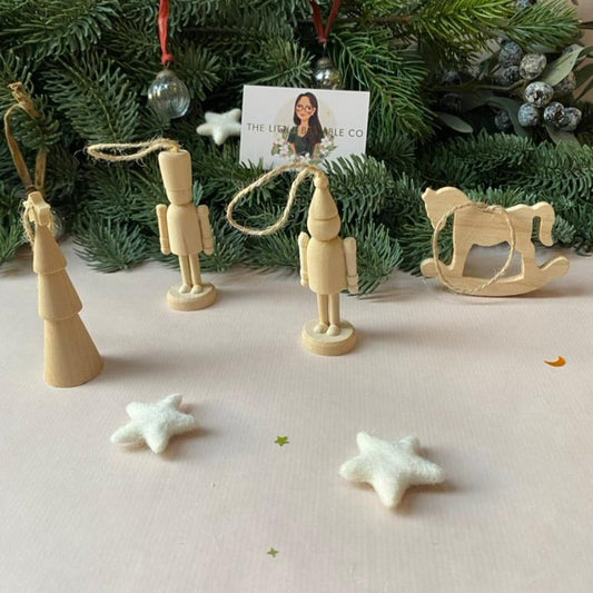 New for 2024! Blank Wooden Ornament (Only) - The Little Bramble Co