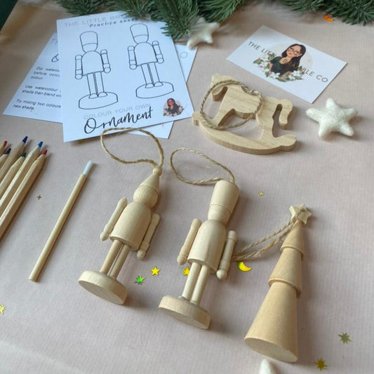 New Kit! Colour Your own Wooden Ornament - The Little Bramble Co
