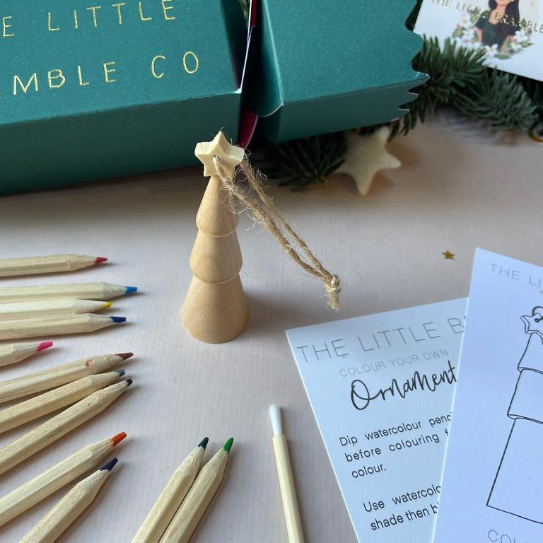 New Kit! Colour Your own Wooden Ornament - The Little Bramble Co